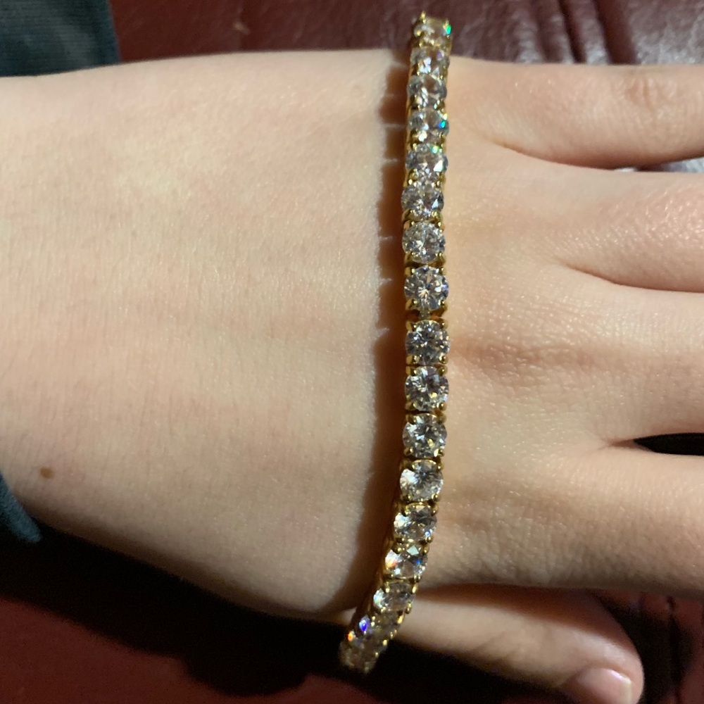 TheGoldGods Gold Tennis Bracelet